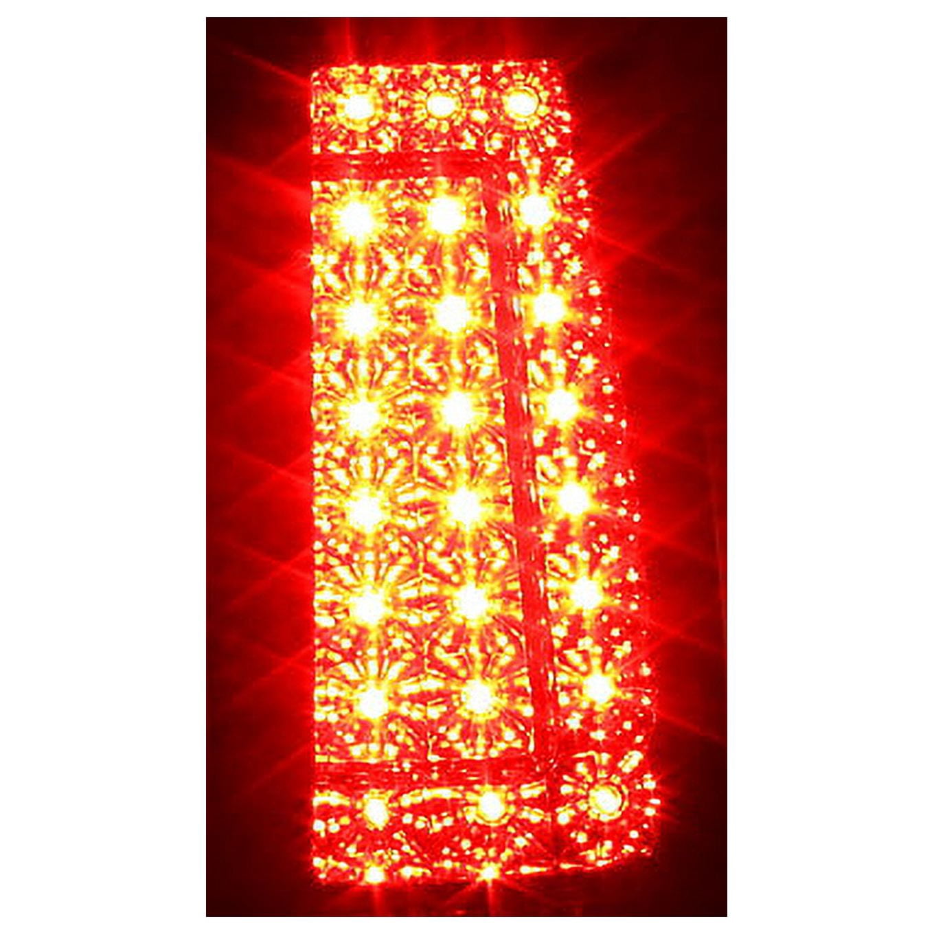 AKKON - For Chevy Silverado Sierra LED Smoked Tail Lights Replacement + Smoke LED 3rd Brake Cargo Light Lamp