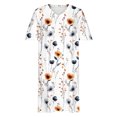 thumbnail image 4 of Enjoytime Plus Size Summer Dresses for Women Floral Printed V-Neck Short Dress Casual Short Sleeve Beach Vacation Sundress, 4 of 8