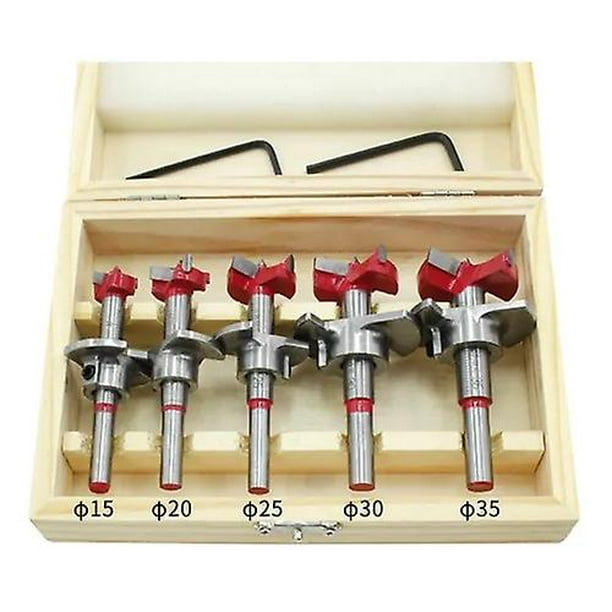 Forstner Bit Set Adjustable Positioning Drill 5pcs Walmart