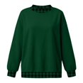 thumbnail image 6 of Hontri Oversized Sweatshirts for Women Crewneck 2026 Fall Outfits Long Sleeve Pullover Sweatshirt, Soft Loose Basic Tops, Casual Lounge Work Daily Wear, Fashion Travel Clothes Blackish Green L, 6 of 6