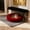 Red, variant on Plush Round Pet Bed, 15.75" Warm Calming Pet House Cat Bed Donut Kennel with Non-Slip Base for Cats and Small Dogs