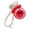 Red, variant on Preserved Rose Keychain With Pearl Chain Long Lasting Flower Key Ring With Love Heart Decor Valentine's Day For Her Birthday & Anniversary Bag Charm Pendant Keyring for Women(Deep Purple)