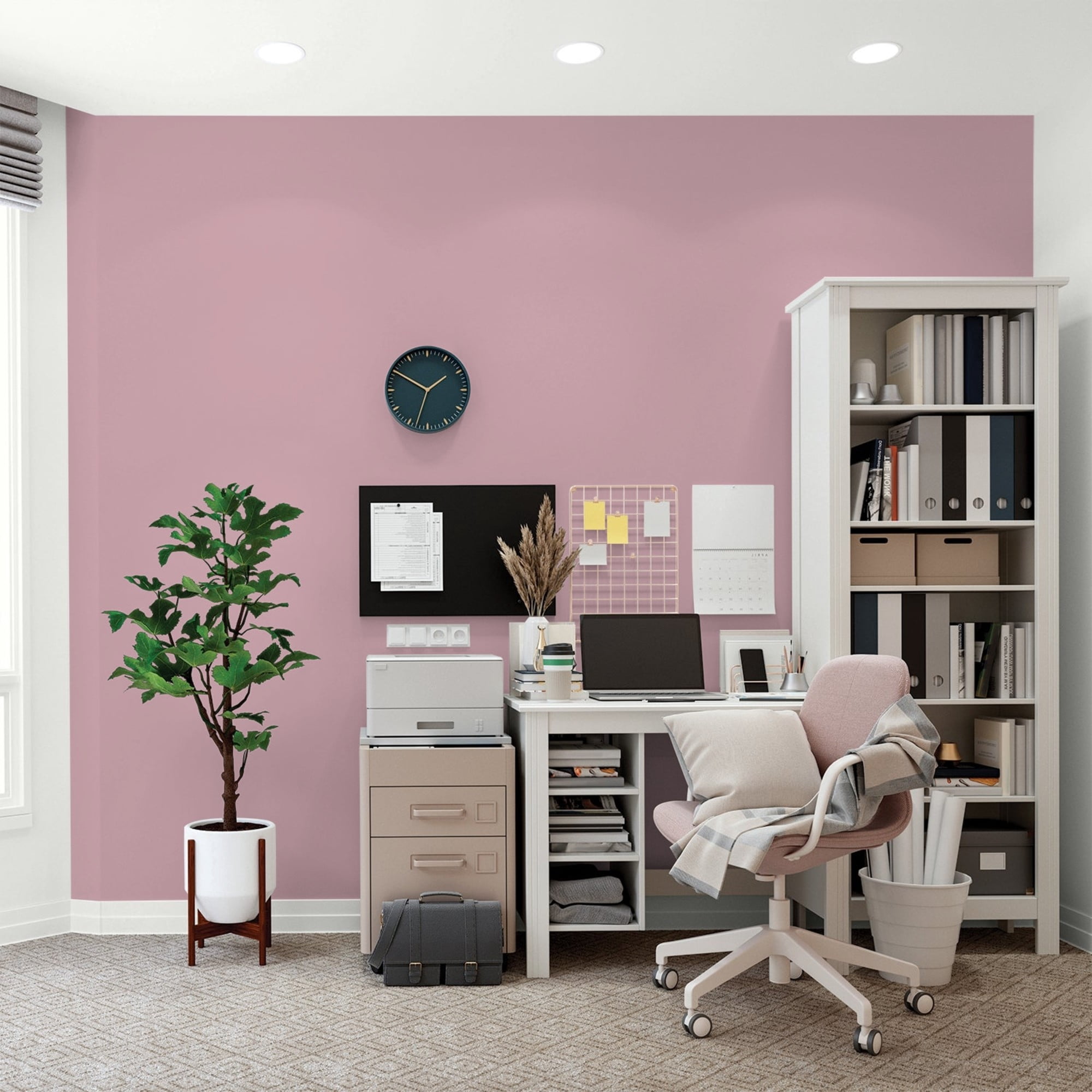 Glidden HEP Lighthearted Rose / Purple, Flat Interior Paint with Primer, 1 Quart