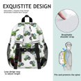 thumbnail image 5 of Tractor and Harvesters White Pattern Backpack for School, Cute School Bag with Adjustable Shoulder Straps and Padded Back, 15"x11.42"x5.5", 5 of 5