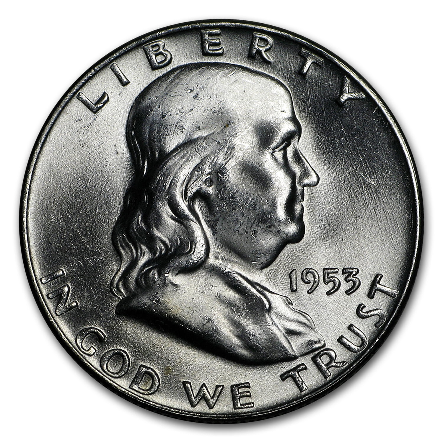 1953-P Franklin Half Dollar Brilliant Uncirculated BU 