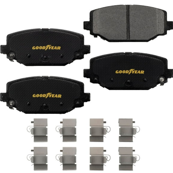 Goodyear Brakes GYD1596 Truck and SUV Carbon Ceramic Rear Disc Brake Pads Set
