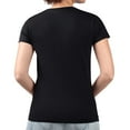 thumbnail image 5 of Women's G-III 4Her by Carl Banks Black San Francisco Giants Super-Slim Fit Lightweight Team Logo Graphic V-Neck T-Shirt, 5 of 5