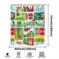 thumbnail image 3 of Liquidation! Rideaux de Douche Joyeux Noël pour Salle de Bain Tissu Polyester Hiver Neige Sapin de Noël Ensemble de Rideaux de Douche Lavable en Machine Décoration de Salle de Bain, Vert, 3 of 9
