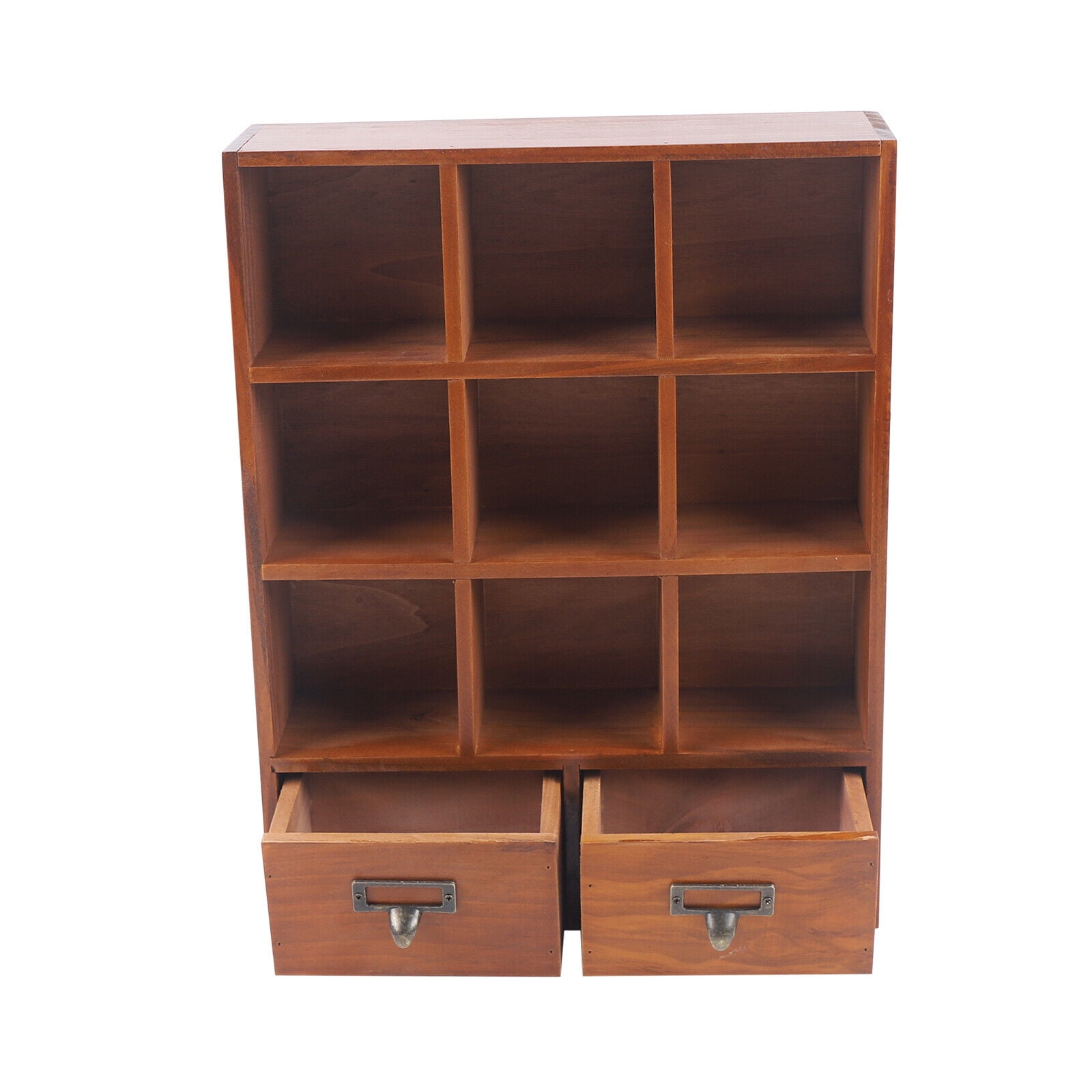 TOOL1SHOoo Simple Storage Organizer 9 Cube Home Office Display Shelves+2 Drawer Sturdy