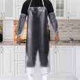 thumbnail image 3 of Koszal Waterproof Transparent PVC Back Tie Apron with Sleeves Kitchen Cooking Accessory, 3 of 8