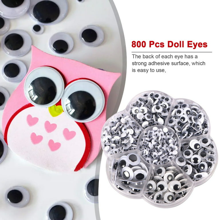 200pcs Wiggle Eyes for Crafts Googly Eyes Self Adhesive 1 Inch