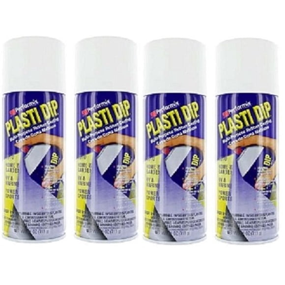 Plasti Dip Performix 11207 Spray de Goma Blanca Paquete de 4