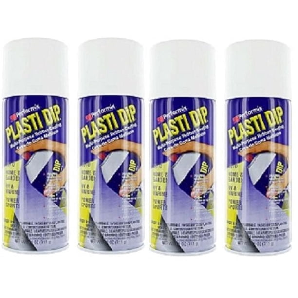 Plasti Dip Performix 11207 Spray de Goma Blanca Paquete de 4
