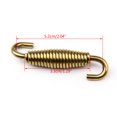 thumbnail image 3 of Moto Exhaust Pipe Muffler Tip Silencer Stainless Steel Spring 2PCS Bronze, 3 of 6