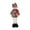 B, variant on Shoreew Christmas Gnome Plush Doll Retractable Legs Santa Claus Snowman Elk Ornament Adjustable Standing Figurine Decoration