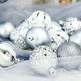 thumbnail image 2 of Generic 34-Piece 4cm Christmas Ornament Set in Gold, Blue, Silver for Tree Decoration, Polystyrene Plastic, 200g Package, 2 of 6