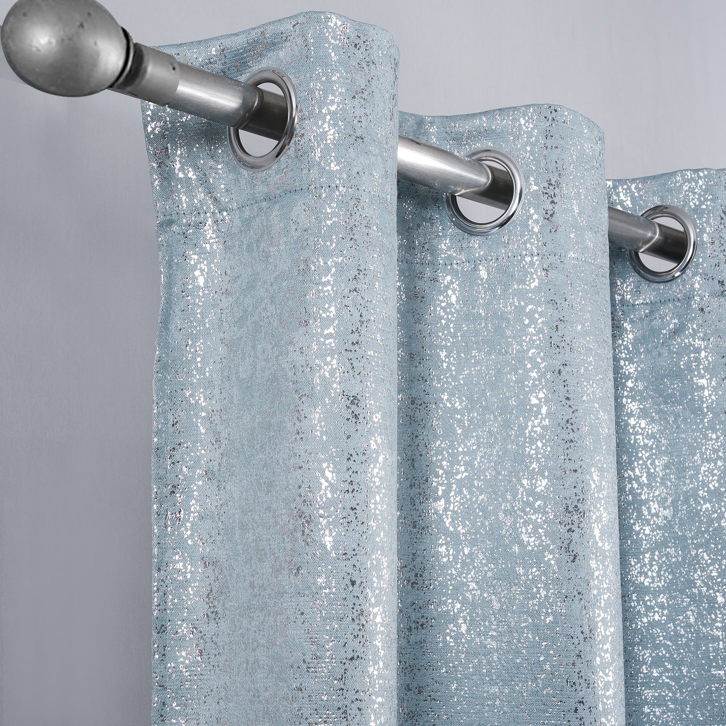 Dainty Home 2-Pack Blackout Grommet Curtain Panels, Shimmer Textured, 38"x84"