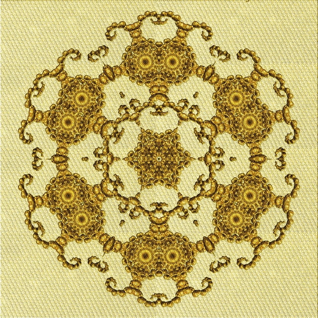 Ahgly Company Machine Washable Indoor Square Transitional Dark Golden Rod Brown Area Rugs, 6' Square