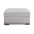 thumbnail image 2 of Gaby Low Profile Ottoman with Storage, Locking Wheels, Gray 37 Inch, 2 of 5