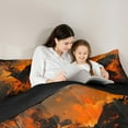 thumbnail image 6 of Manfei Black Gothic Crow Full Size Comforter Sets for Teens, Happy Halloween Bedding Comforter Set, Graffiti Watercolor Style Reversible Bedding Sets, Ultra Soft Home Decor, 3-Piece, 6 of 9