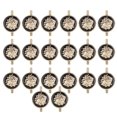 thumbnail image 1 of 20 piezas de cuero Zhivalor Twist Lock DIY bolsos caso aleación hebilla oro borde negro Clip 20MM, 1 of 8