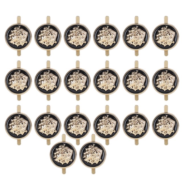 20 piezas de cuero Zhivalor Twist Lock DIY bolsos caso aleación hebilla oro borde negro Clip 20MM