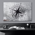 thumbnail image 3 of wall26 Canvas Print Wall Art Compass on Gritty Gray City Brick Wall Abstract Shapes Digital Art Graffiti &amp; Street Art Bohemian Scenic Urban Cityscape for Living Room, Bedroom, Office - 12"x1, 3 of 7
