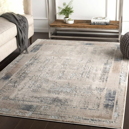 Boley Contemporary Abstract Bohemian 7 10  x 10 2  Area Rug Collection: Boley Colors: Ivory  Ivory/Medium Gray/Charcoal/Camel Construction: Machine Woven Material: 80% Polypropylene/20% Polyester Pile: Medium Pile Pile Height: 0.31 Style: Updated Traditional Outdoor Safe: No Made in: Turkey