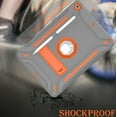 thumbnail image 5 of iPad 10.2 Case (9th/8th/7th Generation, 2021/2020/2019 Release), Dual Layer Shockproof Lightweight Hybrid Rugged Kickstand Protective Cover with Pencil Holder, Gray/Orange, 5 of 5