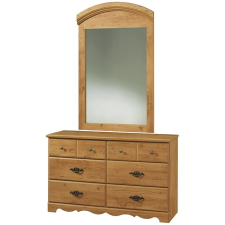 South Shore Prairie Double Dresser in Country Pine