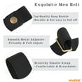 thumbnail image 6 of WHIPPY No Buckle Elastic Belt for Men, Nylon Stretch Buckle Free Belt for Jeans Pants, 6 of 10