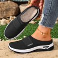 thumbnail image 4 of Rokment Women's Orthopedic Arch Support Clogs Walking Backless Sandals for Plantar Fasciitis Comfortable Breathable Mesh Tennis Non Slip Nursing Work Shoes Black Size 6, 4 of 7