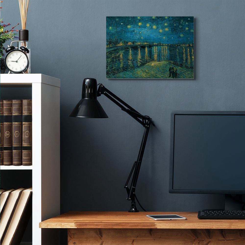 Stupell Industries Classic Starry Night Over the Rhone Van Gogh Painting Canvas Wall Art by Vincent Van Gogh