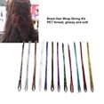thumbnail image 4 of Hilo De Pelo Trenzado Colorido, Colores Brillantes, 12 Piezas De Hilo Para Envolver El Cabello, Multifuncional De Alta Resistencia Con Ganchillo Para Trenzado De Rastas, 4 of 7