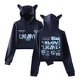 thumbnail image 5 of XLOV Merch UXLXVE Album Tracklist Print Cat Ear Hoodie – Women’s Long Sleeve Pullover Sweatshirt, Casual Streetwear Top for EVOL Fan support, 5 of 6