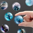 thumbnail image 3 of 12 Pieces Fridge Magnets Colorful Round Glass Refrigerator Magnets for Magnetic Office Cabinet and Whiteboards (Chic Styles), 3 of 7