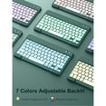 thumbnail image 4 of Tablet Case for Pro 11 M4 2024 Case, Case Keyboard Cover with 7 Colors Backlit Magnetic Detachable Keyboard, Tablet Protective Case, 4 of 7