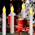 thumbnail image 4 of Velas Cónicas LED XUEMUO Blanca sin Llama para Decoración, 4 of 7