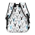 thumbnail image 4 of Balery Winter Art Blue and Black Moose Mochila Escolar Impresa, Mochila Ligera para Viajes Casual, Mochila Duradera y Cómoda Multifuncional, Mochila para Laptop-One Size, 4 of 5