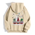 thumbnail image 4 of Womens Zip-up Hoodie Christmas Cute Santa Claus Print Long Sleeve Jackets Xmas Holiday Funny Fall Winter Hooded Sweatshirts, 4 of 8