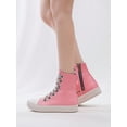 thumbnail image 3 of New Style Women Boots High-Top Black Snake Pattern Boots Thigh High Boots Women Lace-Up Zip Flat Boots Party Shoes For Women Daily Wear Ladies Shoes C, 3 of 4