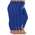 thumbnail image 4 of 5 Pack Royal Blue Winter Warm Fleece Lined Leggings for Women Thermal Full Length Legging XL / 2XL, 4 of 6