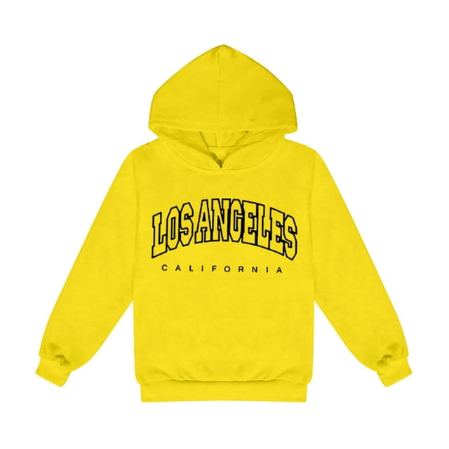MEZZALL Chandail à Capuche Décontracté Imprimé Lettre pour Enfants, Manches Longues, Tendance, 110