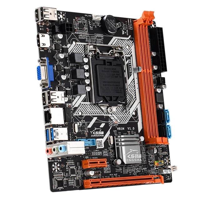 2CH 16GB Placa base de escritorio Dual SATA3.0 M-ATX Placa pequeña LGA DDR3 Placa base