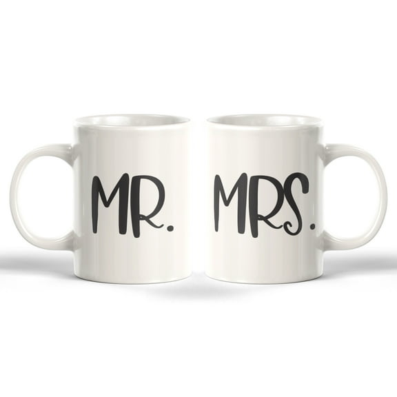 Designs ByLITA Mr. & Mrs. (2 Pack) 11oz Coffee Mug