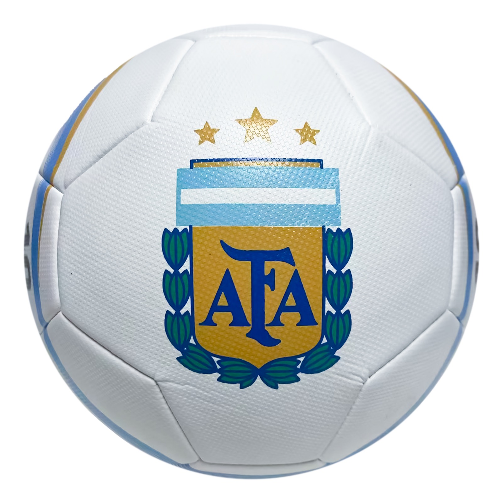 Icon Sports Argentina National Football Team (AFA) Size 5 Soccer Ball Licensed Light Blue Thunder Number 10