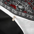 thumbnail image 4 of Erosebridal Chic Butterfly Duvet Cover Set, Bohemian Aztec Mandala Bedding Full, Black Gray Red, Black Reversible 3pcs, 1 Duvet Cover and 2 Pillowcases (No Comforter), 4 of 6