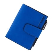 Women Mini Wallet Zipper Card Holder Coin Purse Small Leather Clutch Bag Handbag