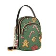 thumbnail image 7 of FORMRS Crossbody Bag for Women Quilted Travel Shoulder Cell Phone Purse with Chain Strap Handbag, Yellow Christmas Gingerbread, 7 of 7