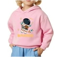 thumbnail image 2 of GERsome Toddler Boys Girls Sweatshirt Long Sleeve Hooded Unisex Kids Pullover Fall Casual Tops Hoodie Cute Cartoon Graphic Size 4-5 Years, 2 of 7